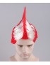 Red / White Mohawk Wig